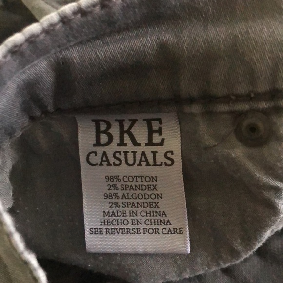 BKE The Buckle Jake Straight Leg Pant Sz 32X29 Gray Cotton Stretch Casual - Picture 7 of 7